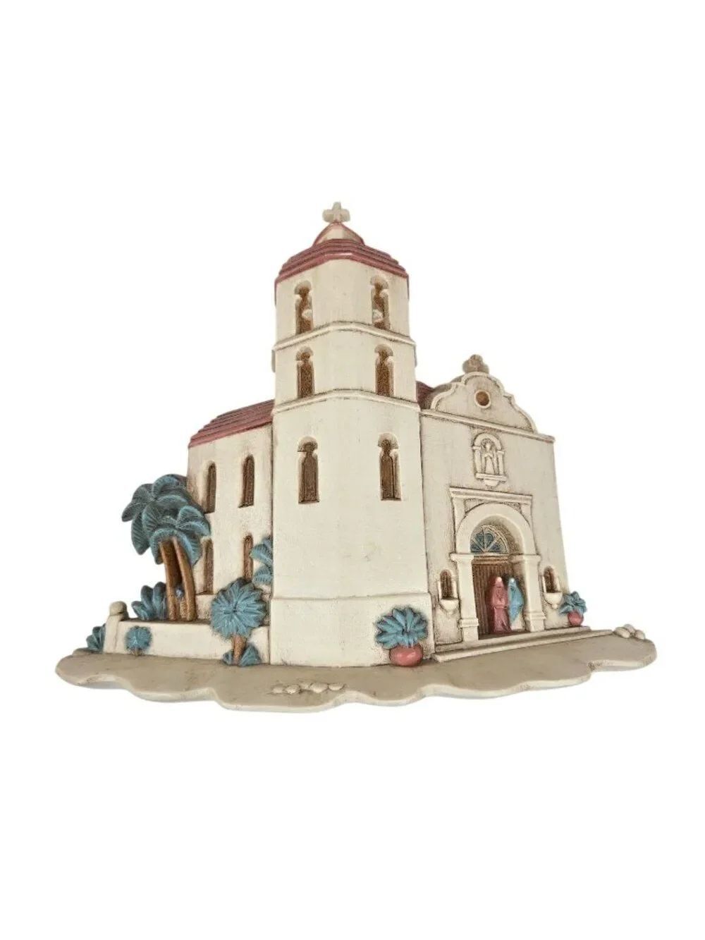 Southwestern Mission Church Wall Plaque Vintage 1993 Made In USA